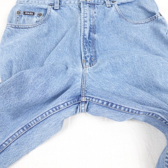 Vintage 90s Ikeda Relaxed Fit Tapered Leg Jeans Men's 32x32 Made in Canada - Picture 5 of 10